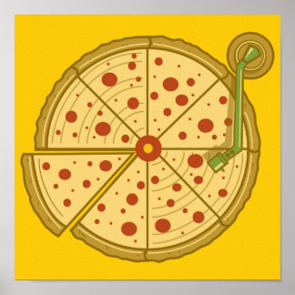 Pizza Vinyl Poster