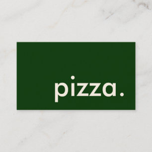 pizza. visitkort