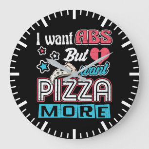 Pizza vs. Abs - Bulking Diet - Novelty av nybörjar Stor Klocka