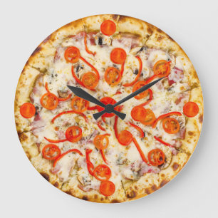 Pizza Wall Clock Stor Klocka