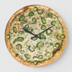 Pizza Wall Clock Stor Klocka
