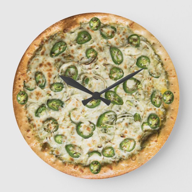 Pizza Wall Clock Stor Klocka (Framsida)