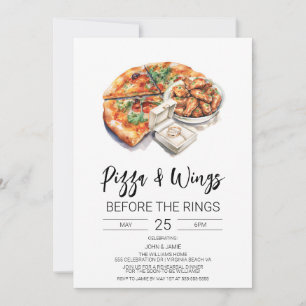 Pizza & Wings före ringarna-inbjudan Inbjudningar