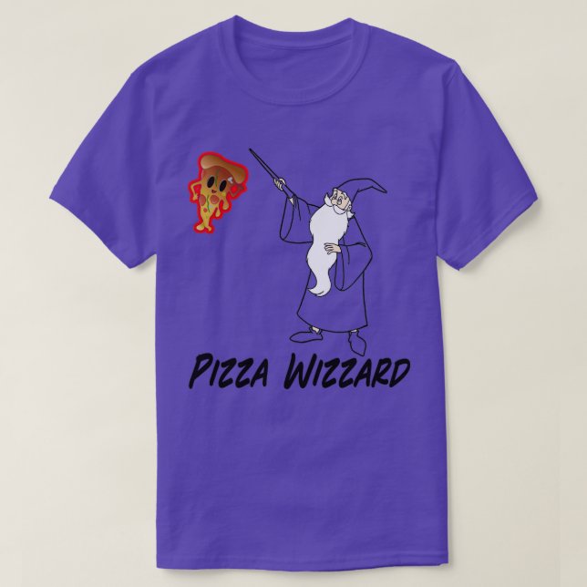 Pizza Wizzard T Shirt (Design framsida)