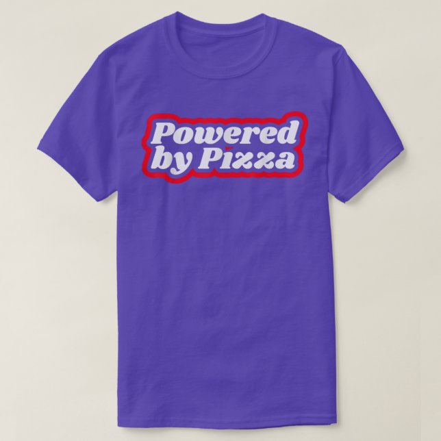 Pizza Workout Fitness Gym T Shirt (Design framsida)