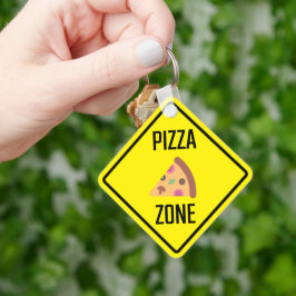 Pizza Zona nyckelkedjan Metall Nyckelring