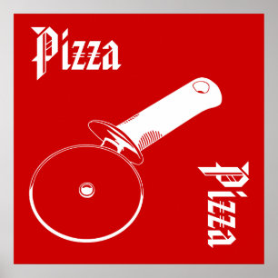 Pizzaaffisch Poster