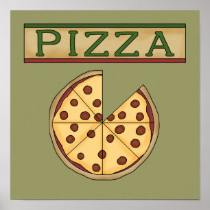 Pizzaaffisch Poster