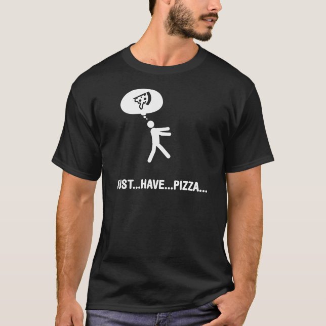Pizzaälskare Tee Shirt (Framsida)