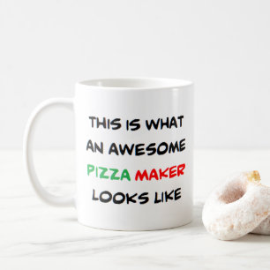 pizzabagare, fantastisk kaffemugg