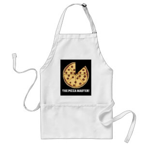 pizzabagaren lägger till namn på meddelandeplattan förkläde