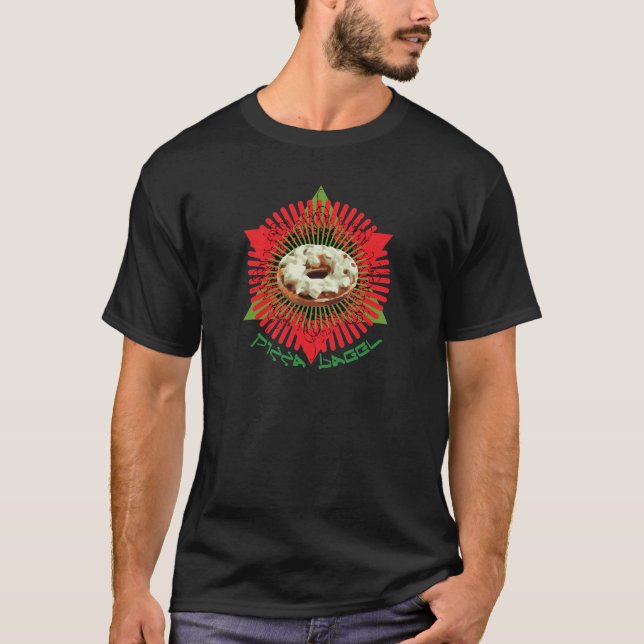 Pizzabagel: Judisk italienare T-shirt (Framsida)