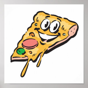 pizzabagsskivor från lycklig ansikte poster