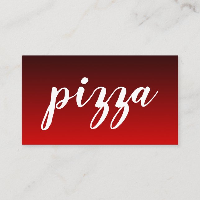pizzabakaritjänstkort slår lojalitetskort (Framsida)
