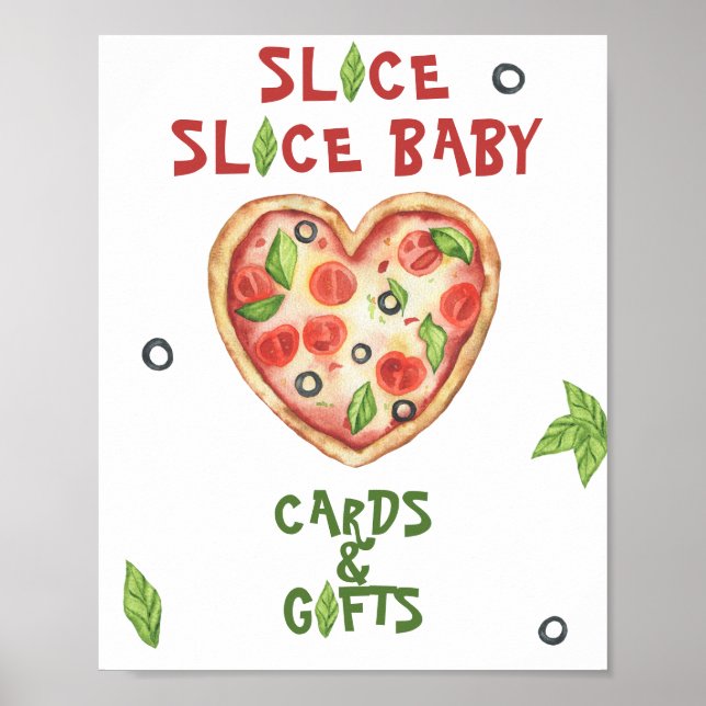 pizzabarnkalas - kort och presenter poster (Framsidan)