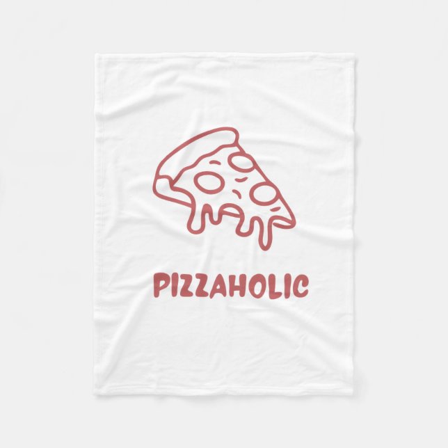 Pizzaberoende  fleecefilt (Framsidan)