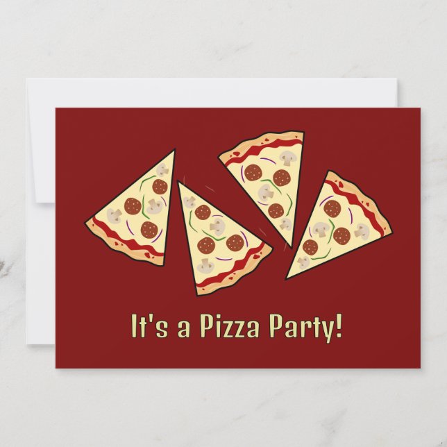 Pizzabitdesign inbjudan (Framsida)
