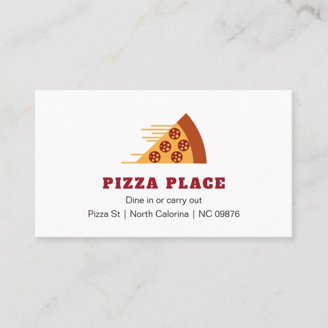 Pizzabutik Visitkort (Framsida)