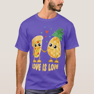 pizzabyxar, kärlek är kärlek, ananas hawaiiansk pi t shirt