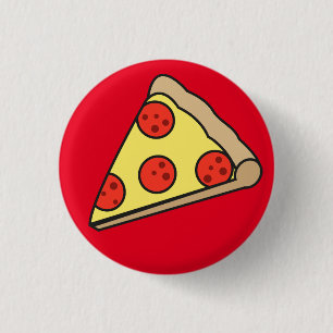 Pizzaemblem klämmer fast knäppas knapp