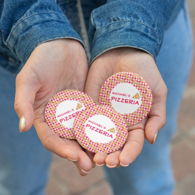 Pizzafest barnkalas knapp (Skapare uppladdad)