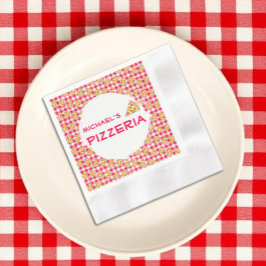 Pizzafest barnkalas pappersservett