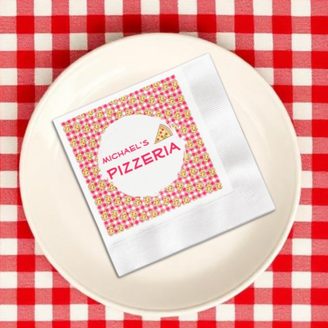 Pizzafest barnkalas pappersservett (Skapare uppladdad)