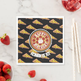 Pizzafest Firande Dekor | Rolig Pizzaskiva Tema Pappersservett