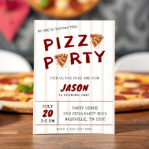Pizzafest Födelsedagsbarn Randig