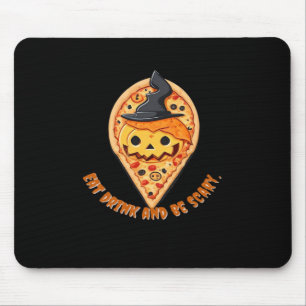 Pizzafest Halloween Pumpa Häxhatt Nödvändig Musmatta