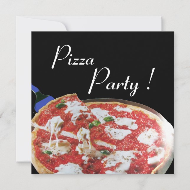 PIZZAFEST, ITALIENSK KÖK middag, brunch Inbjudningar (Framsida)