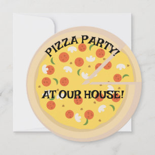 PIZZAFEST! RUNDA ANPASSNINGSBARA INBJUDNINGAR