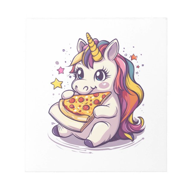Pizzafest Unicorn (1) Anteckningsblock (Framsida)