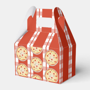 Pizzafestpajmix Pizza Plaid-ränder Presentaskar