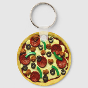 Pizzafödelsedagsfest Nyckelring