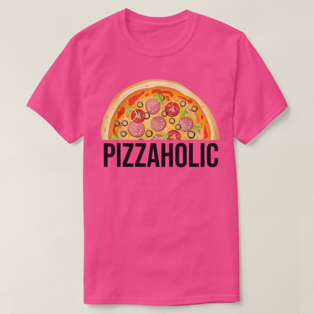 Pizzahola Pizza Älskare Funny Foodie Tee (Design framsida)