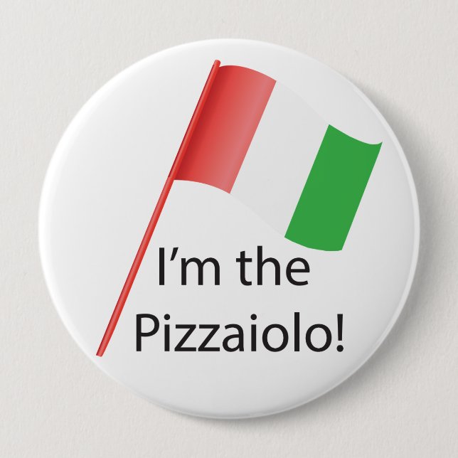 Pizzaiolo rundaemblem knapp (Framsida)