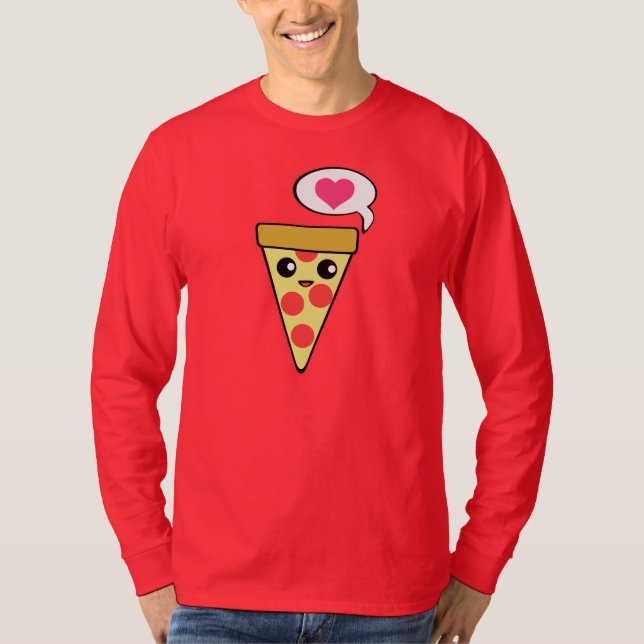 Pizzakärlek Tee Shirt (Framsida)