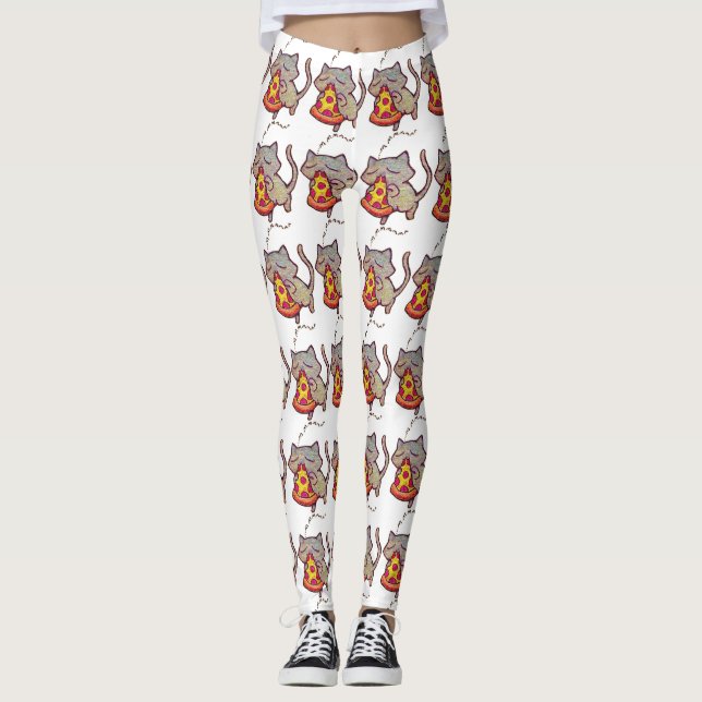 Pizzakatt! Damasker Leggings (Framsida)