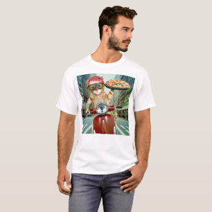 Pizzakatt - katt - pizzaleverans t shirt