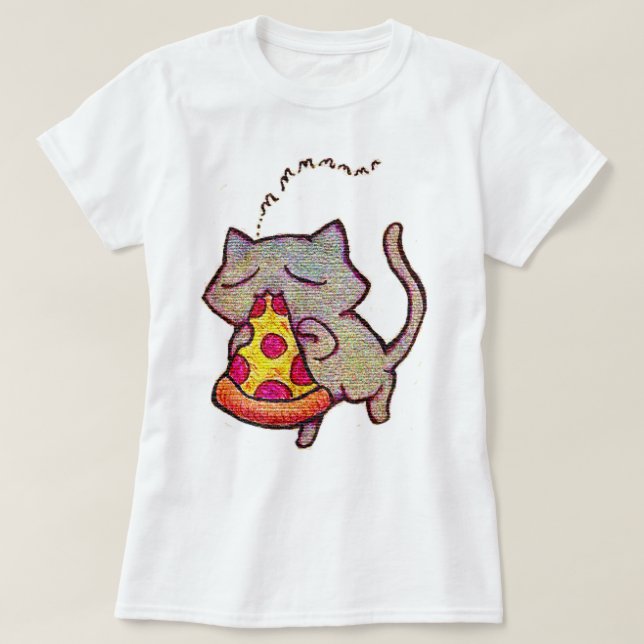 Pizzakatt! Tee Shirt (Design framsida)