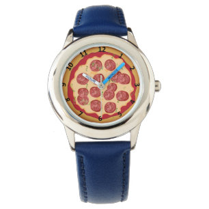 Pizzaklockan med numrerar armbandsur