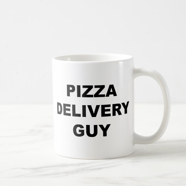 Pizzaleveransgrabb Kaffemugg (Höger)