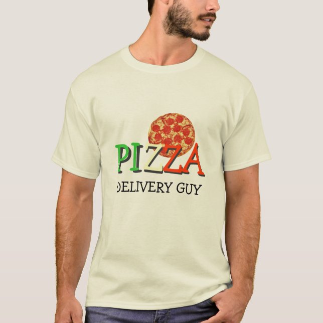 Pizzaleveransgrabb Tee Shirt (Framsida)