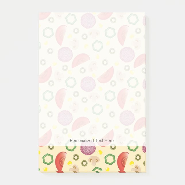 Pizzamönster 2 post-it block (Framsida)