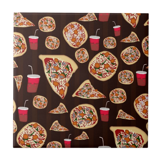Pizzamönster Kakelplatta (Framsidan)
