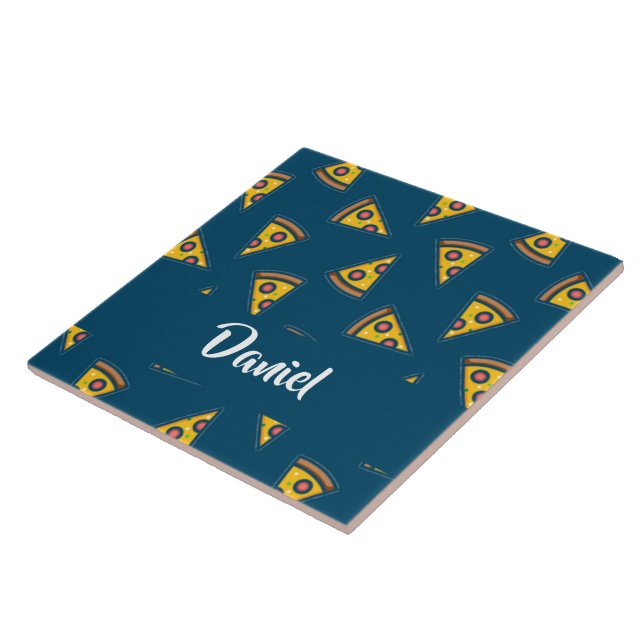 Pizzamönster på blå kakelplatta (Sidan)