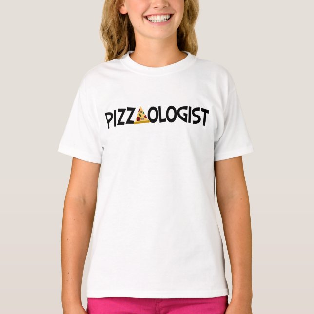 Pizzaolog - Funny Pizza T Shirt (Framsida)