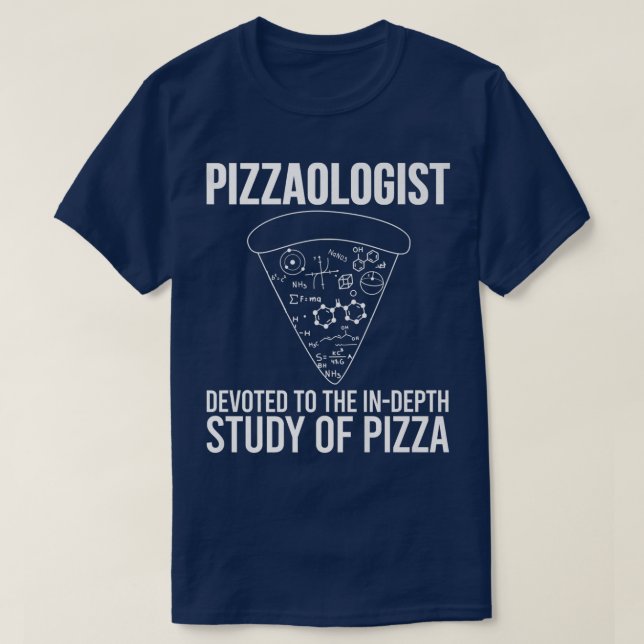 Pizzaologist Study of Pizza Funny Pizza T Shirt (Design framsida)