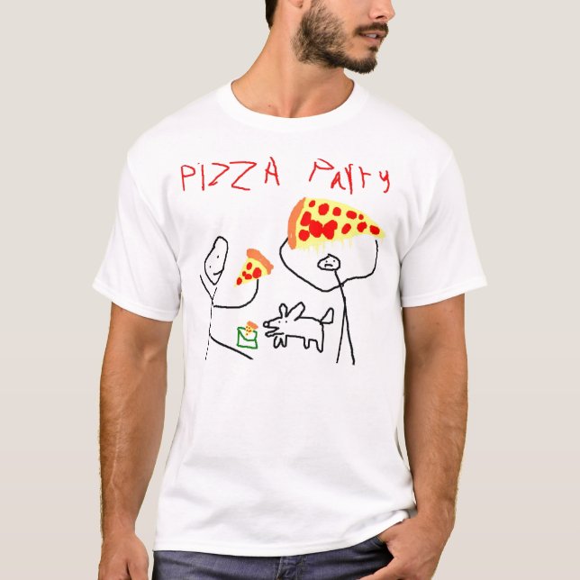 PIZZAPARTY 1 T-SHIRT (Framsida)